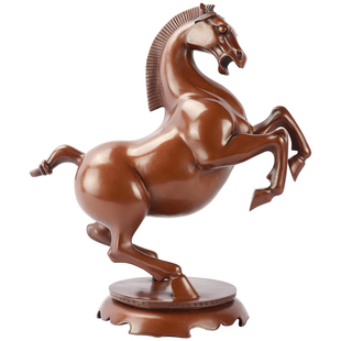 铜匠仁 铜大唐跃马摆件奔马生肖马工艺品办公室家居客厅装饰品