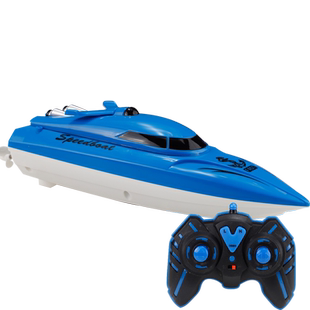遥控船玩具可下水高速快艇仿真电动轮船男孩儿童水上小船模型拉网