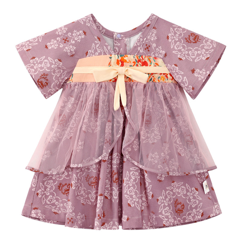 龙喜年夏女宝可爱国风周岁礼服裙