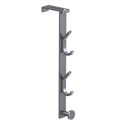 可调节1-6cm门后挂钩挂衣架 创意免打孔门上衣服收纳挂架无痕单钩