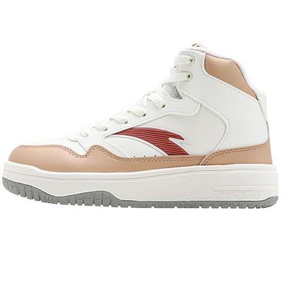 安踏板鞋高帮加绒女鞋保暖二棉鞋