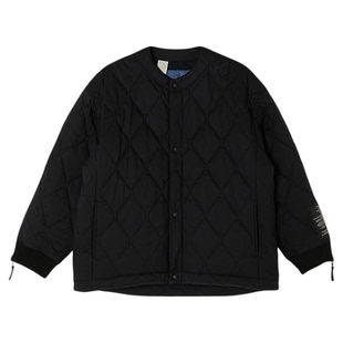 现货 N.HOOLYWOOD Collarless Blouson 军款绗缝保暖棉服夹克外套
