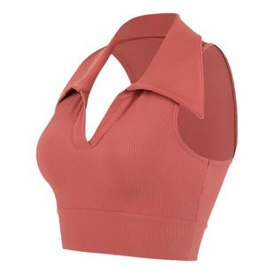 健身背心女大码带胸垫防震跑步运动内衣外穿训练无袖白色瑜伽上衣