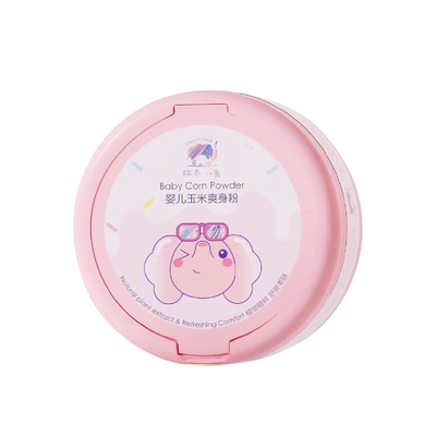 红色小象婴儿爽身粉新生儿专用