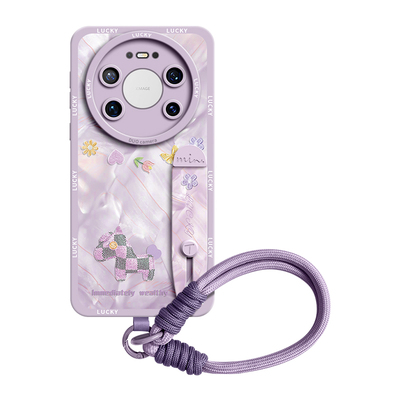 自带一体式腕带支架液态硅胶壳