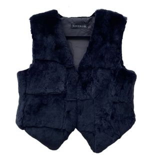 秋冬新款真獭兔毛马甲内搭修身显瘦短款毛毛坎肩皮草背心外套女士