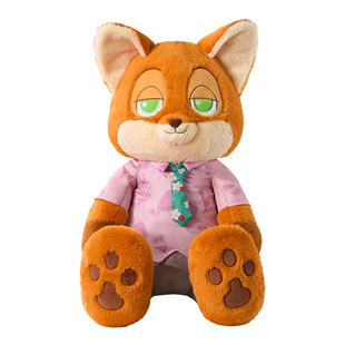 MINISO名创优品迪士尼疯狂动物城大号毛绒玩偶朱迪尼克豹警官公仔