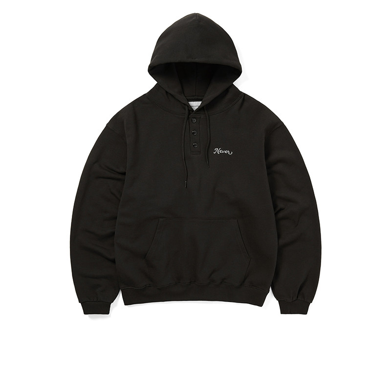 thisisneverthat® Quarter Button Hoodie连帽衫连帽卫衣情侣装