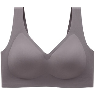 大胸推荐无痕内衣文胸女薄款大胸显小胸罩聚拢防下垂 K080