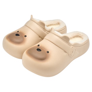 防水棉拖鞋女款2026新款室内家居防滑防臭保暖毛绒情侣棉鞋男冬季