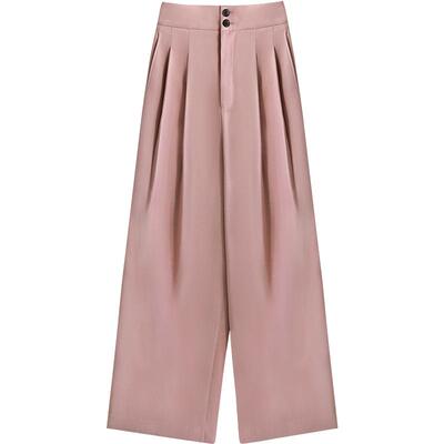 COCOBELLA重工打褶阔腿裤