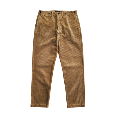 西里布经典复古灯芯绒直筒休闲裤