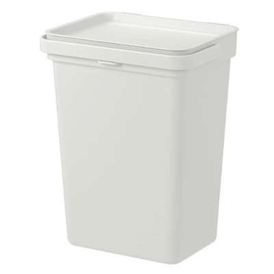 哈尔巴附盖垃圾桶,淡灰色