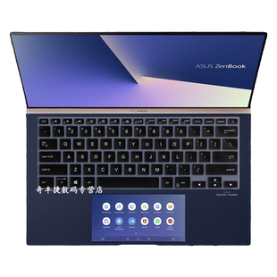 14寸华硕灵耀Deluxe14s十代笔记本U4600F键盘膜ZenBook14键位套屏保UX434F按键保护垫电脑防眩蓝光屏幕贴膜