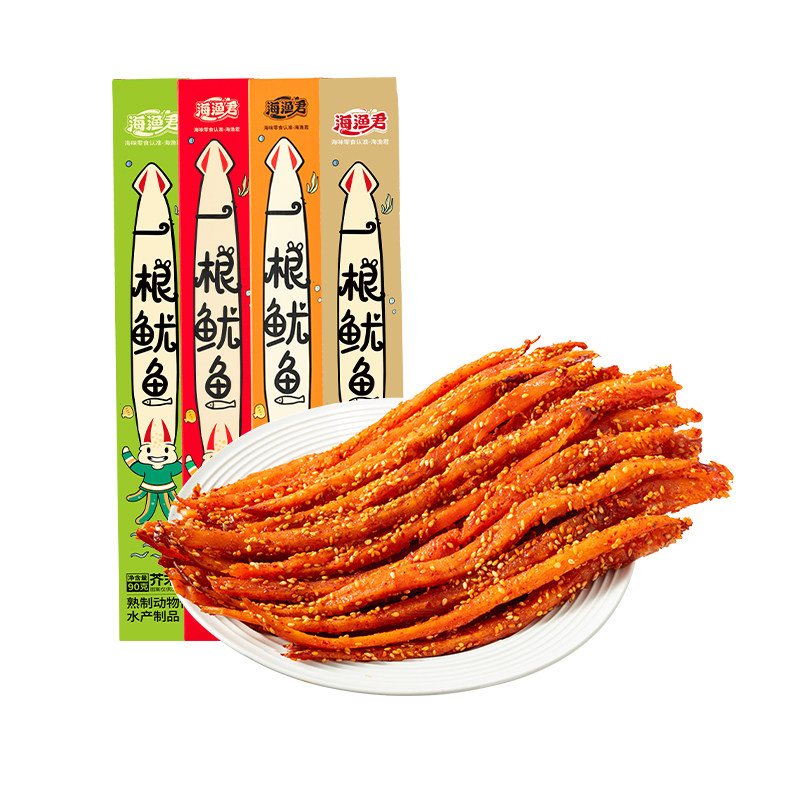 一根鱿鱼丝条手撕鱿鱼干零食