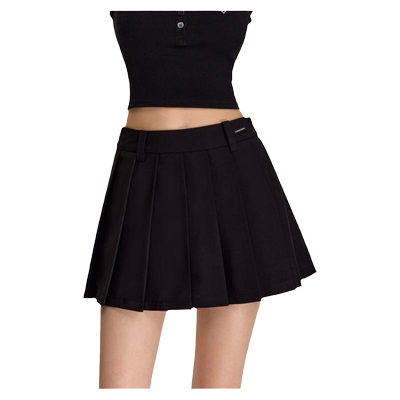 CLIMAXVISIONA字高腰弹力百褶裙