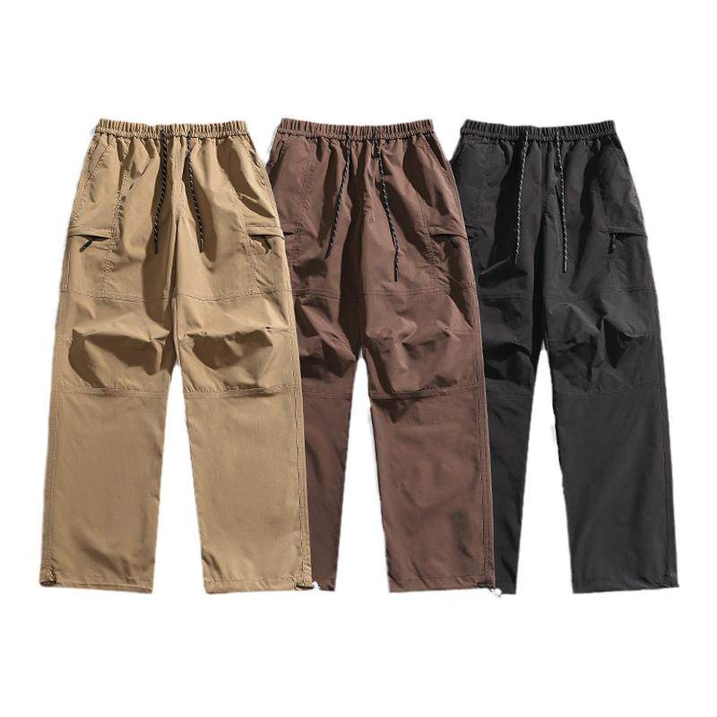 唐狮集团DESSO休闲裤男春秋季潮牌宽松直筒工装裤子纯色阔腿长裤