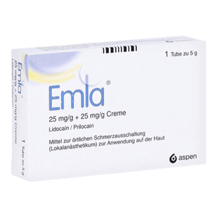 欧洲直邮德国EMLA恩纳利多卡因软膏5g附吸收贴水光针纹身免痛