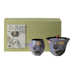 里作 可爱星芒喵影盖碗一杯套装高颜值家用功夫茶具伴手礼礼盒装