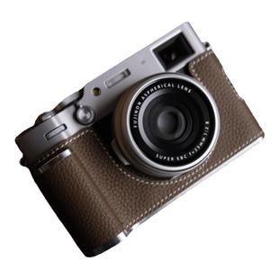cam-in富士X100Vi相机皮套半套保护套复古相机包配件底座
