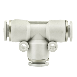 三通PE8气管快插气动快速接头空压机配件4/6/10/12/14/16mm十只装