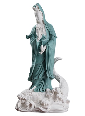 东方泥土《鳌鱼观音》陶瓷工艺