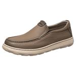 意尔康男鞋2025新款真皮男士商务休闲皮鞋一脚蹬轻便软底袋鼠鞋