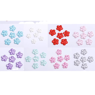 多色小花自粘布贴刺绣贴衣服鞋子裤子补丁贴羽绒服修补破洞装饰贴