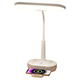 插座阅读台灯学习专用插电护眼书桌学生宿舍床头灯卧室小夜灯睡眠