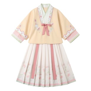 女童汉服2026新款明制三件套女孩新中式国风唐装儿童超仙宋代古装