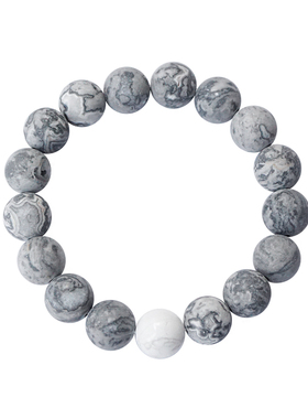 远古之地天然磨砂情侣手链