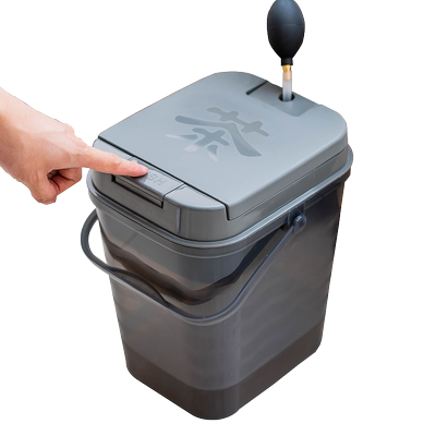 透明可视茶水桶内置滤网一键开启