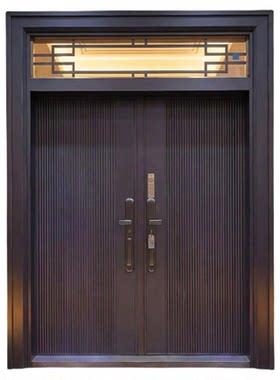 锌合金双开别墅自建房防盗入户门