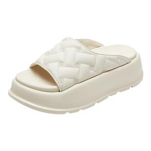 宝人迷宫厚底增高拖鞋女夏季外穿踩屎感防滑凉拖高级感度假沙滩鞋