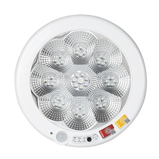 消防应急强启声光控led智能开关红外线人体感应吸顶灯楼道圆形