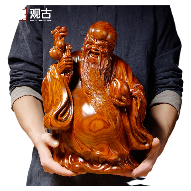 寿星公家居客厅红木生日工艺品