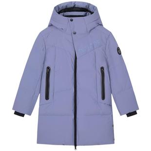 水孩儿儿童鹅绒服长款2025秋冬装亲子女大童外套青少年御寒羽绒衣