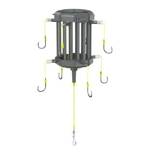 反离底饵笼鲢鳙钩反底钓线组海竿翻板钩通芯铅草鱼底钓浮板方块饵