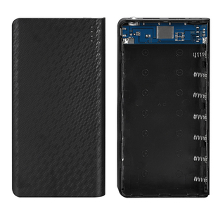 DC9V/12V直流移动电源盒 免焊接7节18650充电宝套料 组装外壳套件