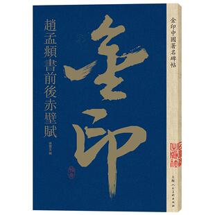 赵孟頫书前后赤壁赋 金印中国碑帖 名家作品精选 赵孟頫行书毛笔书法软笔字帖 简体旁注原碑原帖 成人学生书法入门临摹书籍