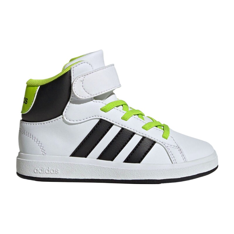 adidas阿迪达斯男小童GRAND COURT高帮运动休闲鞋板鞋JR0802