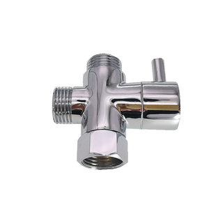 花洒分水器一进二出铜快开关三通4分6分淋浴三档转换阀配件接头