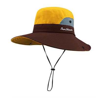 儿童帽子春夏薄款户外遮阳渔夫帽