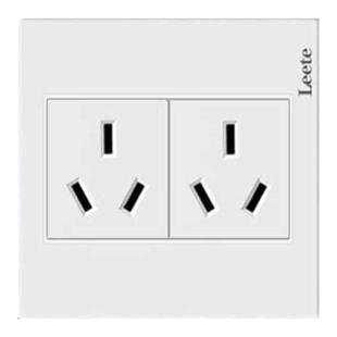 86型六孔插座16A墙壁暗装双3孔三三插双16a6孔空调热水器电源面板