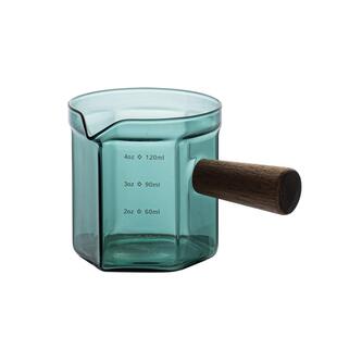 咖啡杯玻璃意式浓缩咖啡萃取量杯带刻度接液杯小奶罐shot盎司杯子