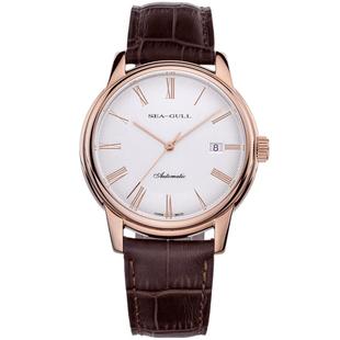 海鸥表情侣款手表复古机械表男表男女款情侣表皮带腕表405