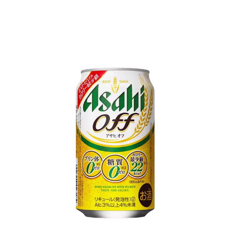 26年7月产 朝日off 极乐 日本原装进口零糖零嘌呤低卡350/500ml