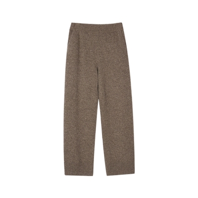 高腰休闲LESS牦牛绒针织呢裤子