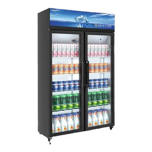 星星冷柜商用冰箱风冷无霜立式双门冷藏饮料啤酒展示柜单温保鲜柜