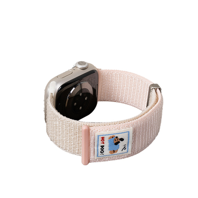 匠戴适用iWatch小狗布贴拼色表带